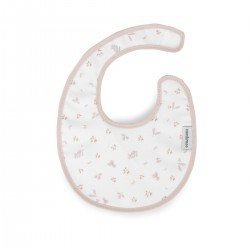 BAVETTA ROTONDA VELCRO PLUMETI ROSA 16x19x1 CM