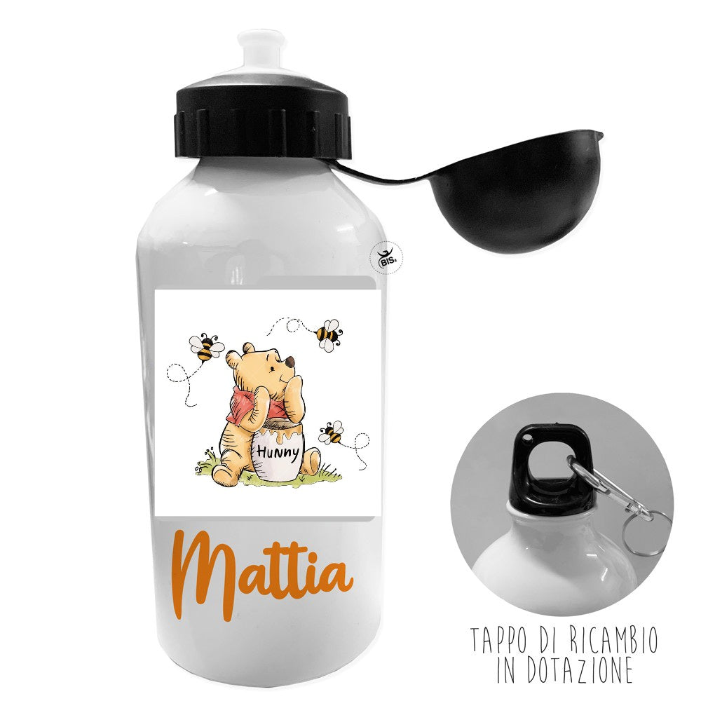 Borraccia in alluminio PERSONALUZZATA -WINNIE THE POOH