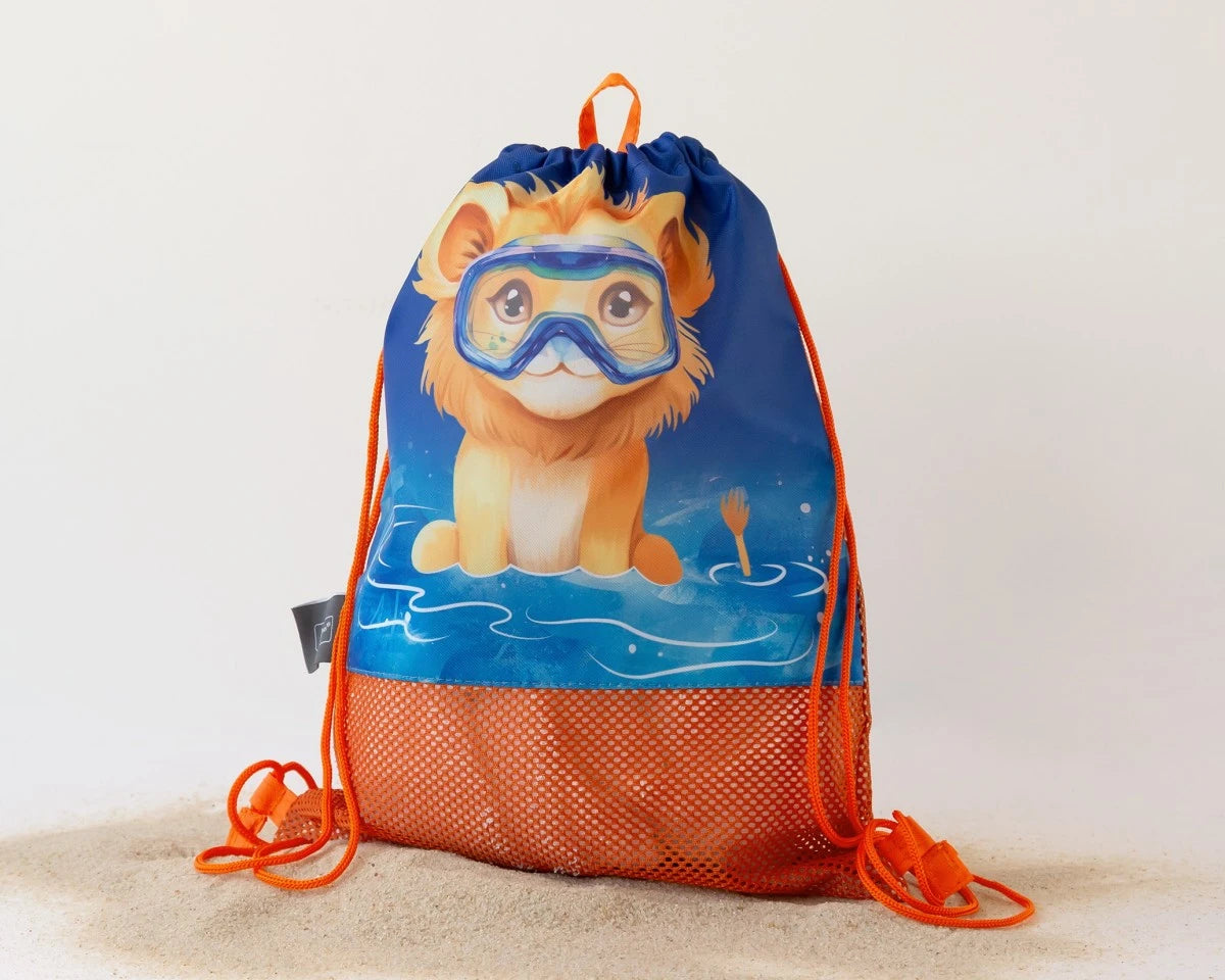 Borsa da spiaggia animali arancione