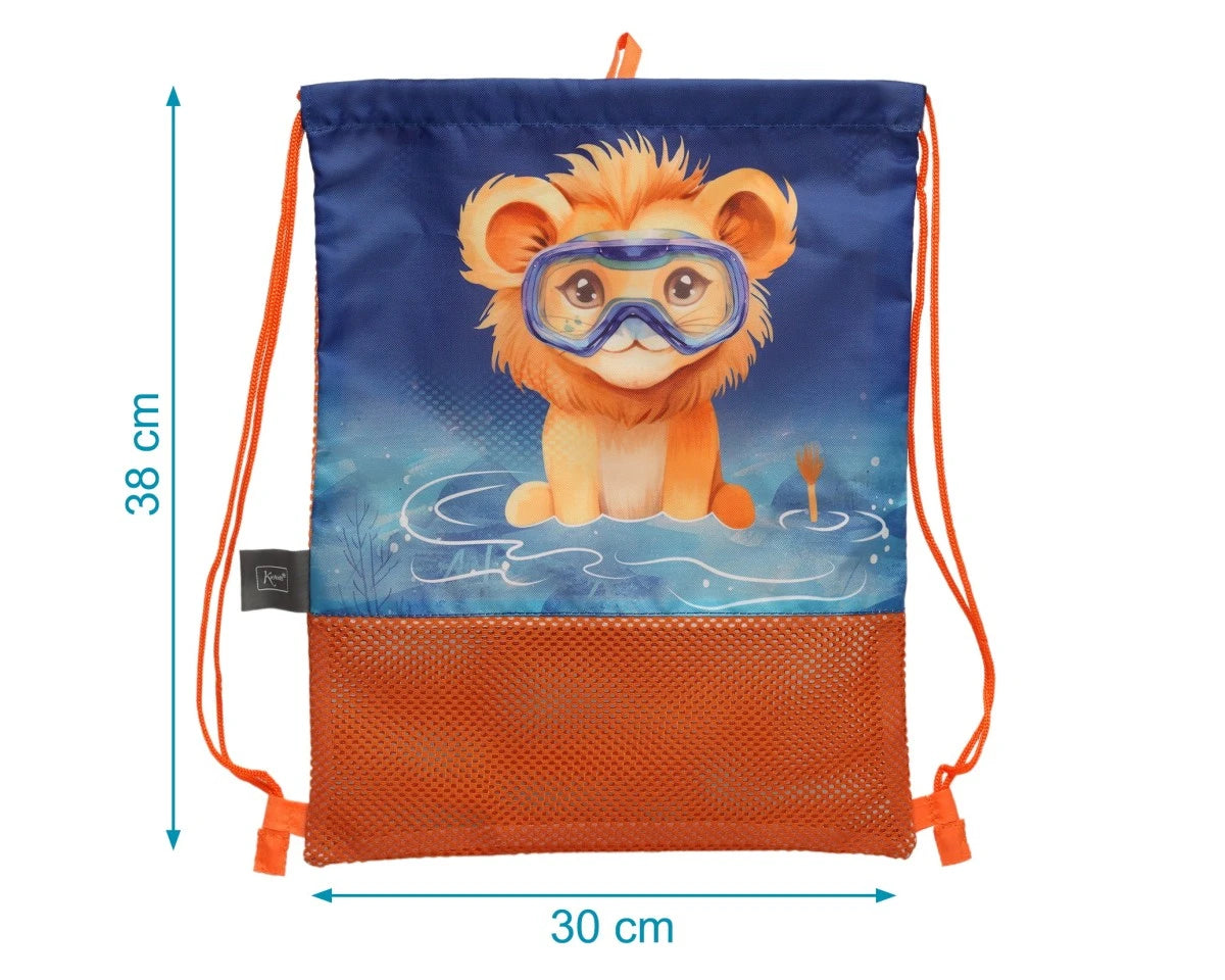 Borsa da spiaggia animali arancione