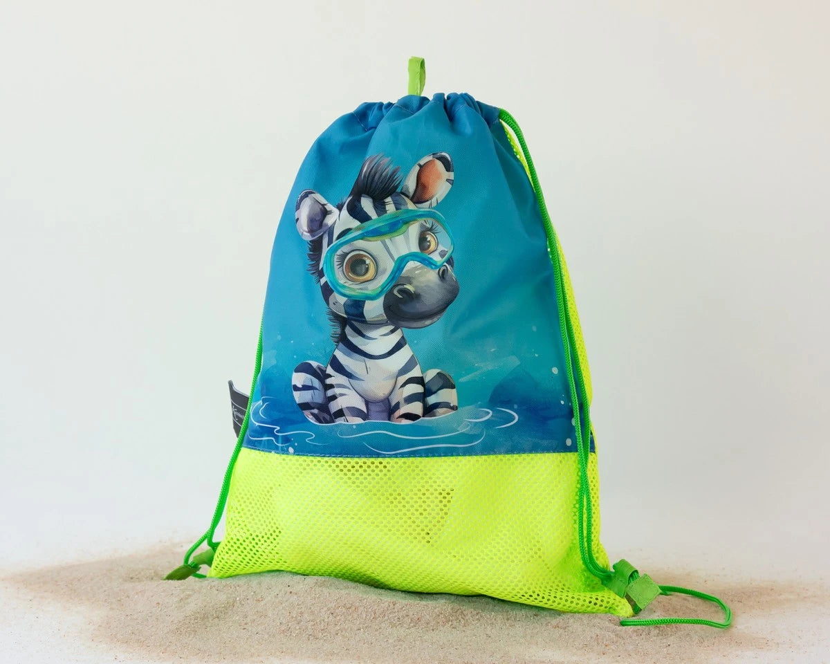 Borsa da spiaggia animali verde
