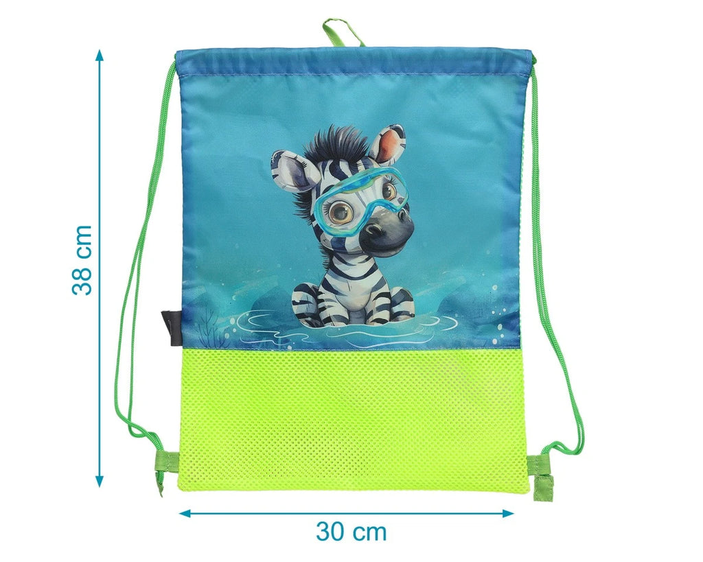 Borsa da spiaggia animali verde