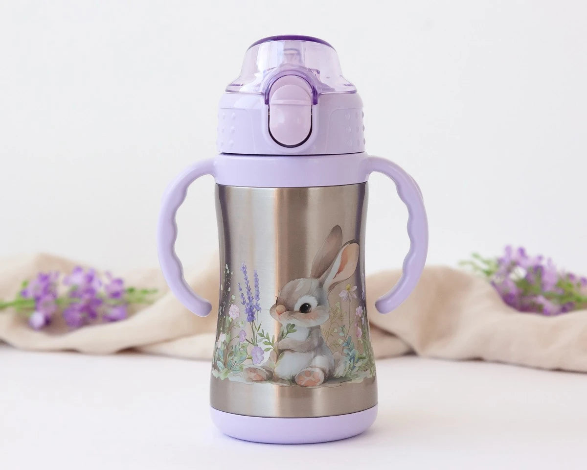 Borraccia termica in acciaio inossidabile con manici 280ml vari colori
