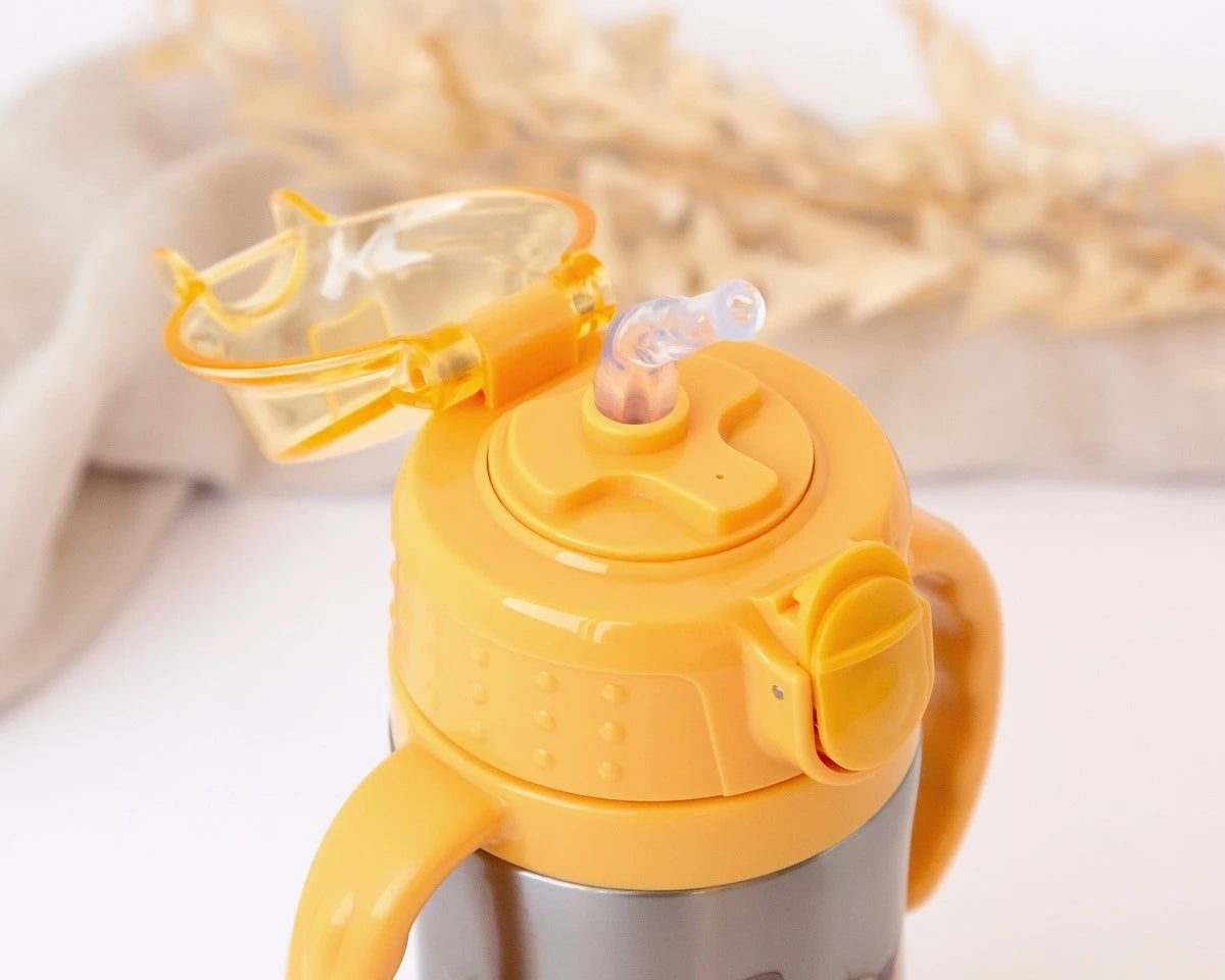Borraccia termica in acciaio inossidabile con manici 280ml vari colori
