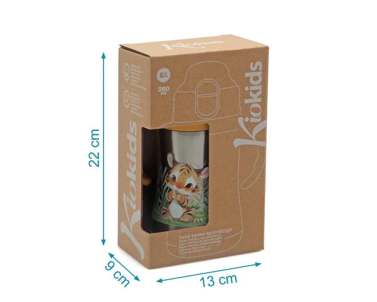 Borraccia termica in acciaio inossidabile con manici 280ml vari colori