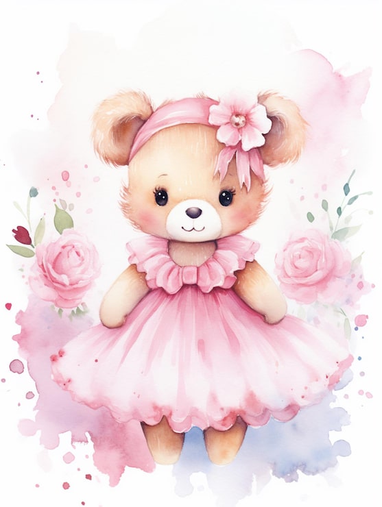 Cuscino personalizzato TEDDY rosa e azzurro