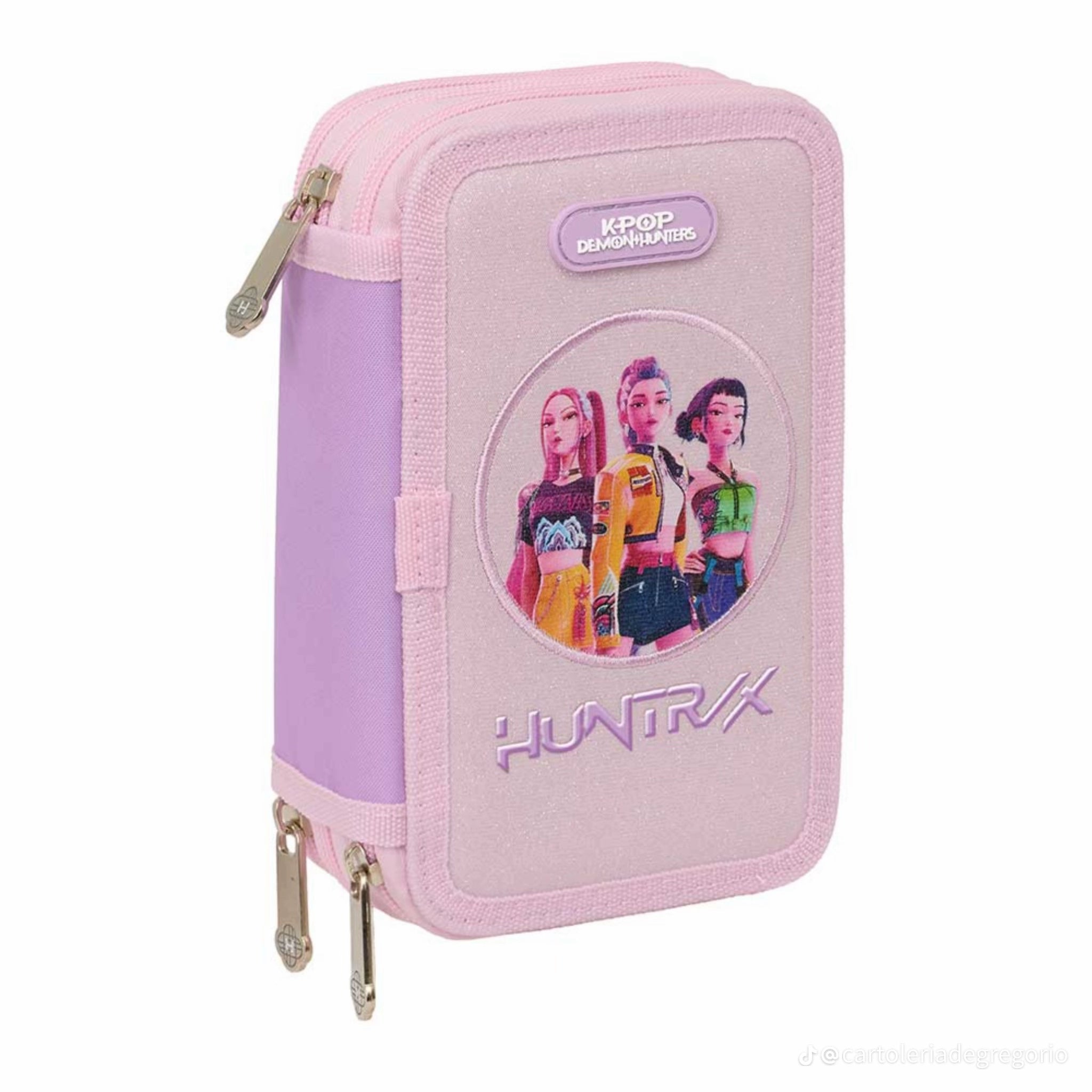 HUNTRIX -K-pop Demon Hunters Astuccio 3 Zip corredo 37 accessori