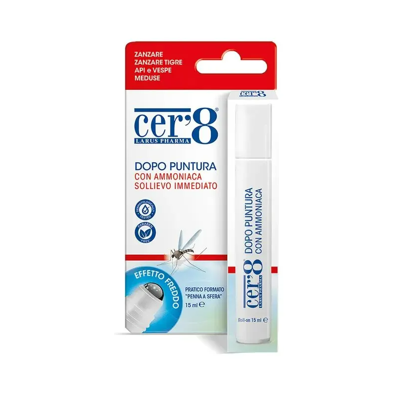 Cer'8 Dopo Puntura con Ammoniaca per Zanzare Stick da 15ml