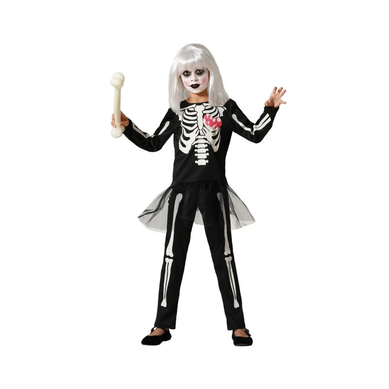 HALLOWEEN - Costume scheletro glow in the dark bambini ragazza