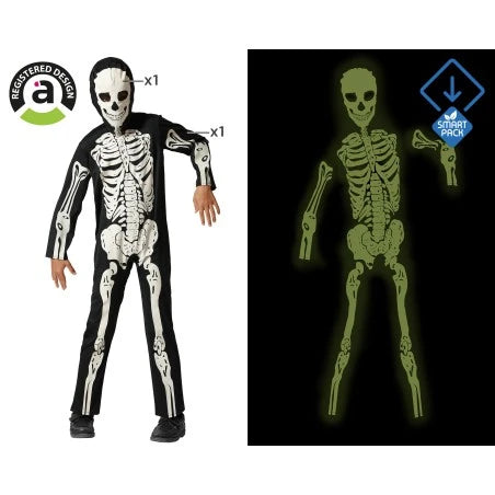 HALLOWEEN - Costume scheletro glow in the dark