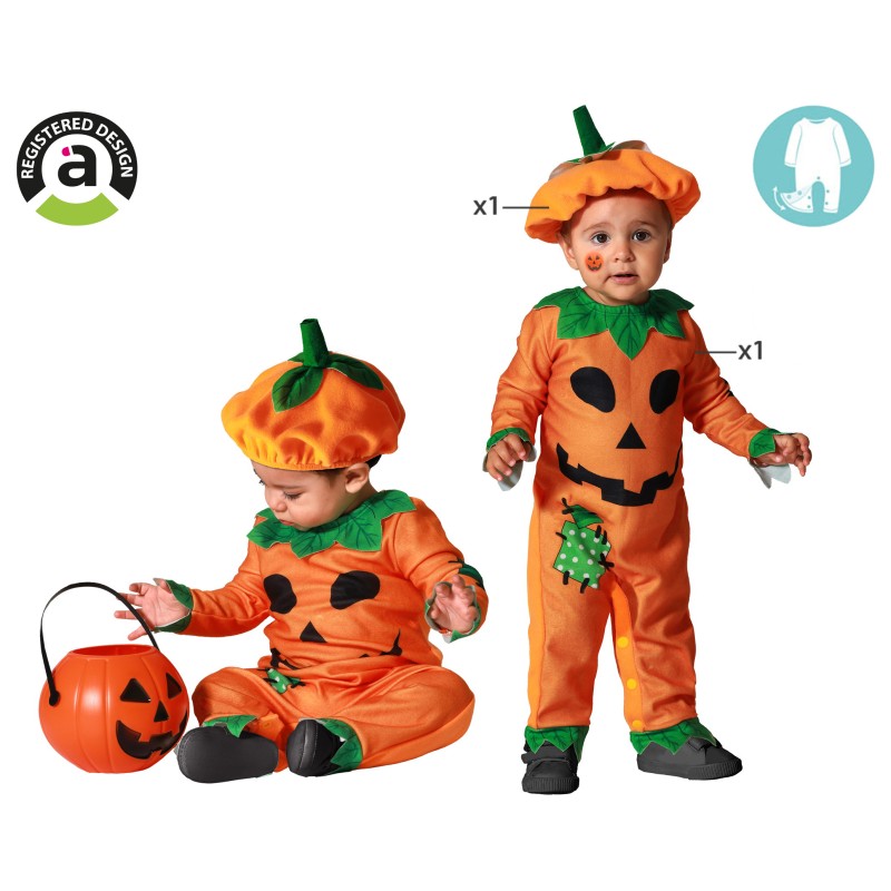 HALLOWEEN -Costume zucca bebé bimbo