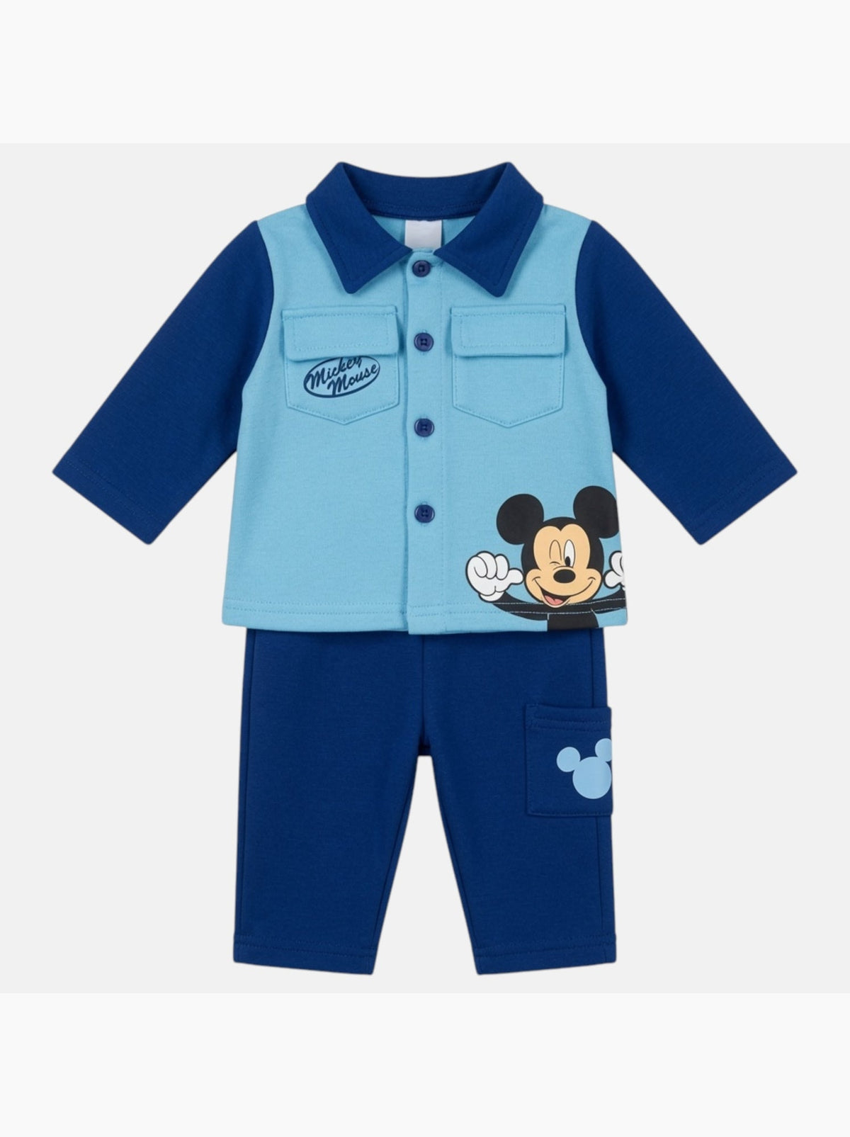 Disney - Completo neonato bambino Mickey Mouse - Blu marino