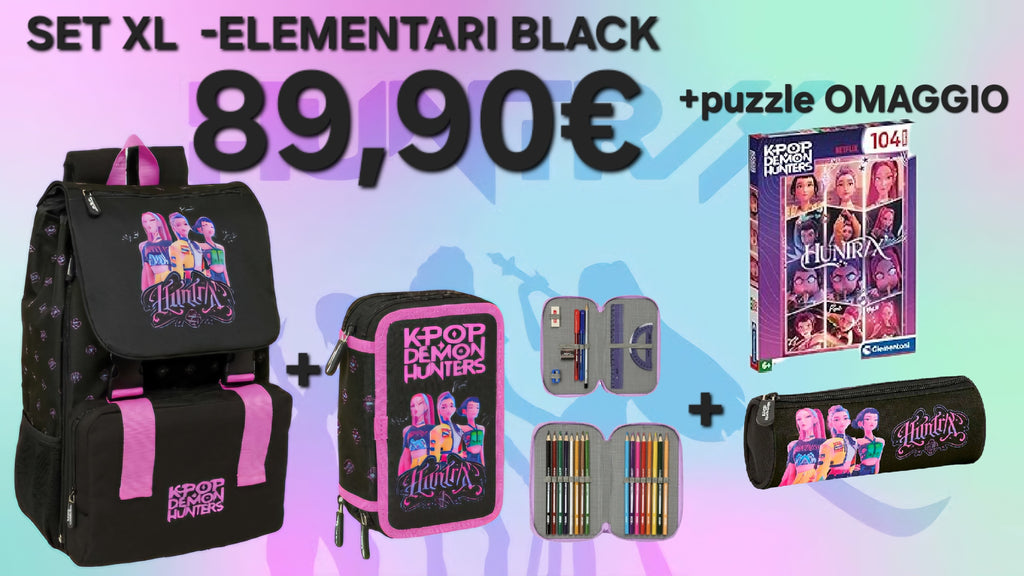 HUNTRIX -SET XL SCUOLA BLACK