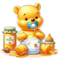 Sacca in Cotone Organico Personalizzabile WINNIE THE POOH