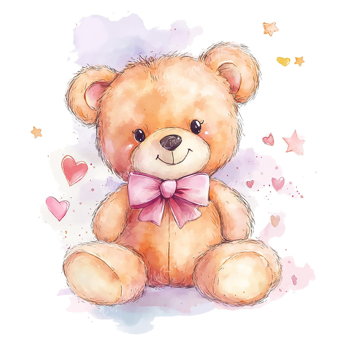 Cuscino personalizzato TEDDY rosa e azzurro
