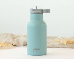Borraccia in acciaio inox con cannuccia per bambini, 350 ml,vari colori
