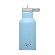Borraccia in acciaio inox con cannuccia per bambini, 350 ml,vari colori