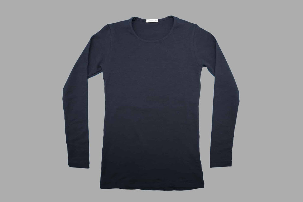 Maglia girocollo manica lunga bambina “Jadea” BLU