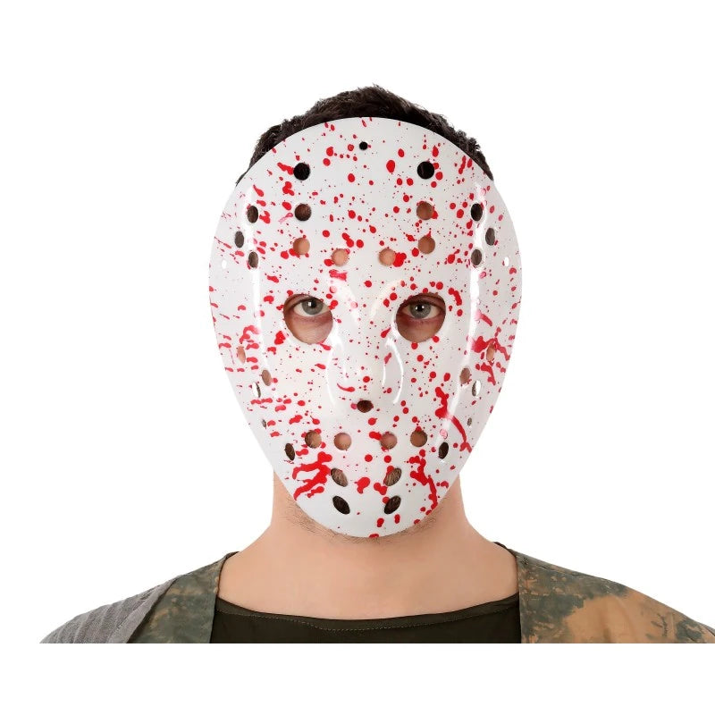 Maschera halloween sangrienta pvc hombre adulto