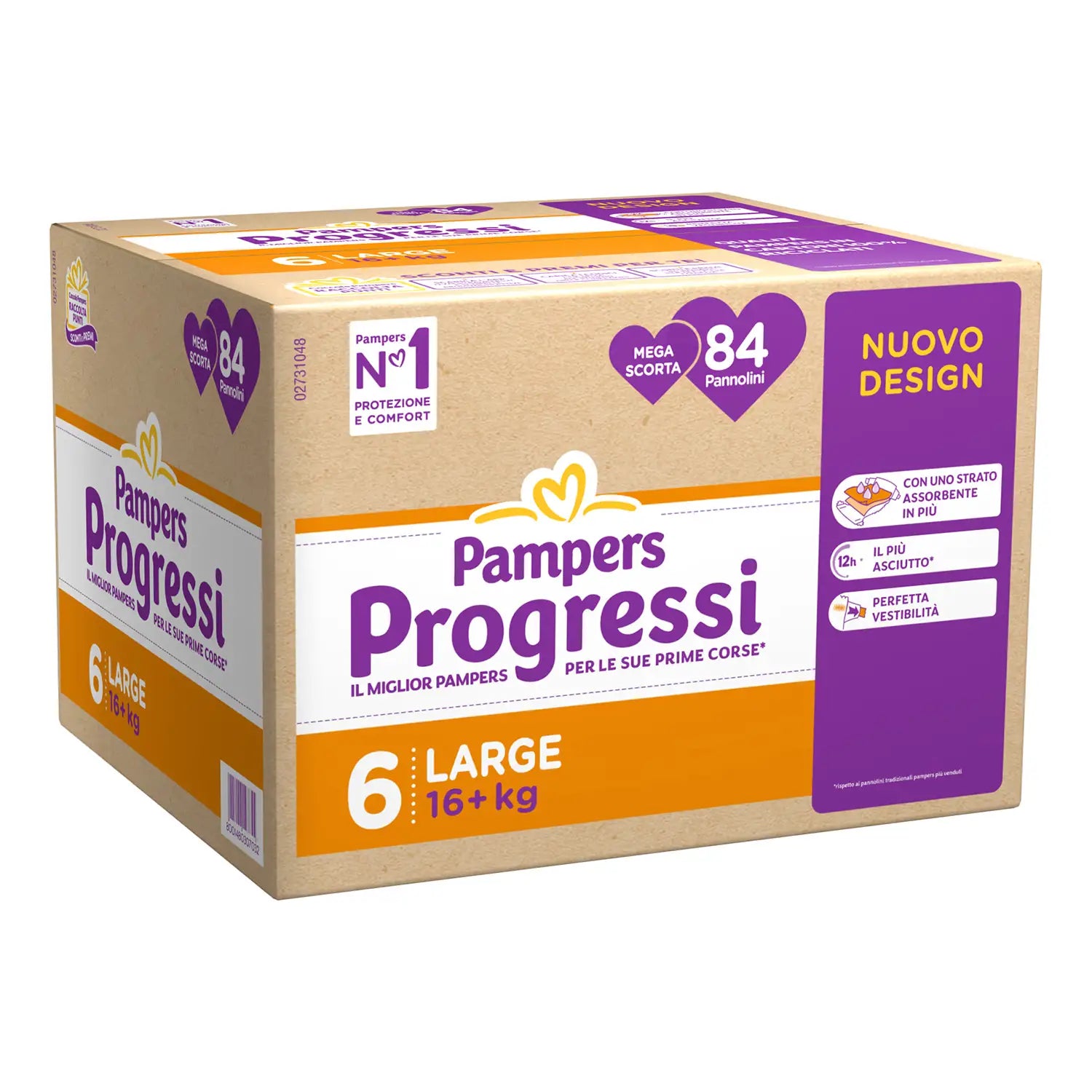 Pampers progressi esa pacco 2-3-4-5-6