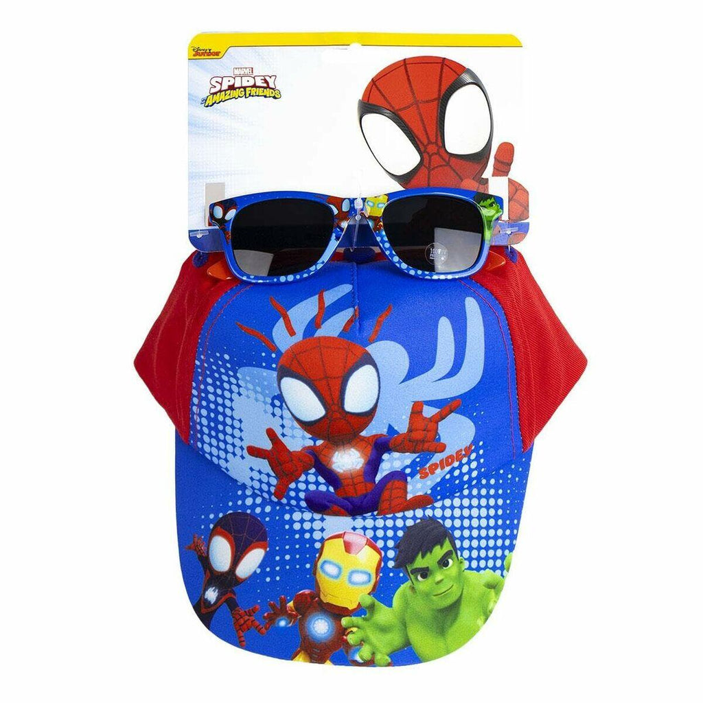 Occhiali da Sole  con berretto per Bambini Spidey Azzurro
