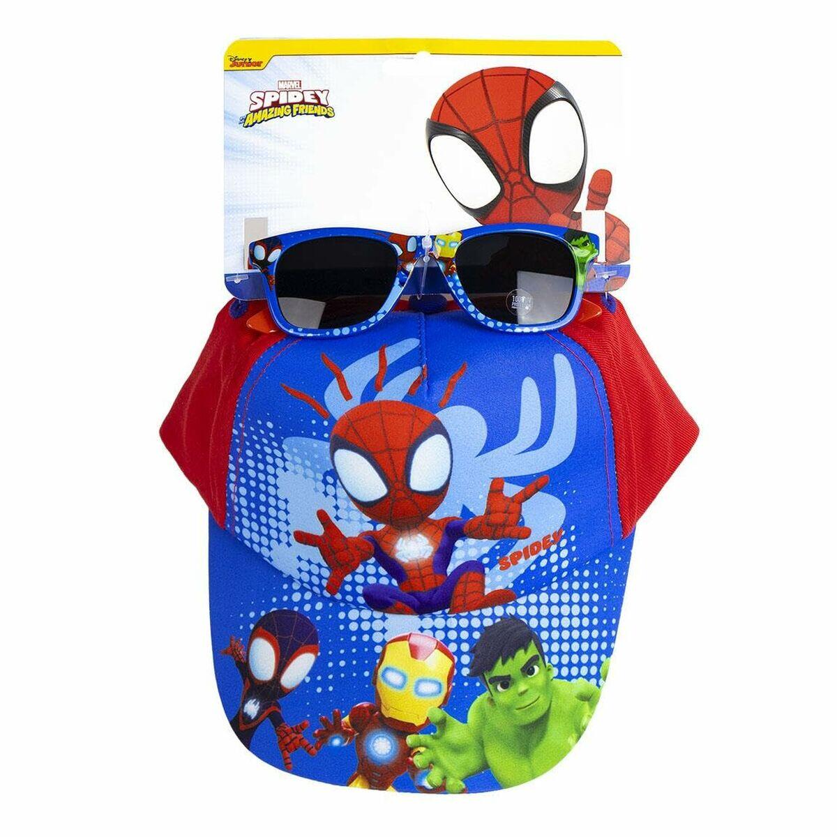 Occhiali da Sole  con berretto per Bambini Spidey Azzurro