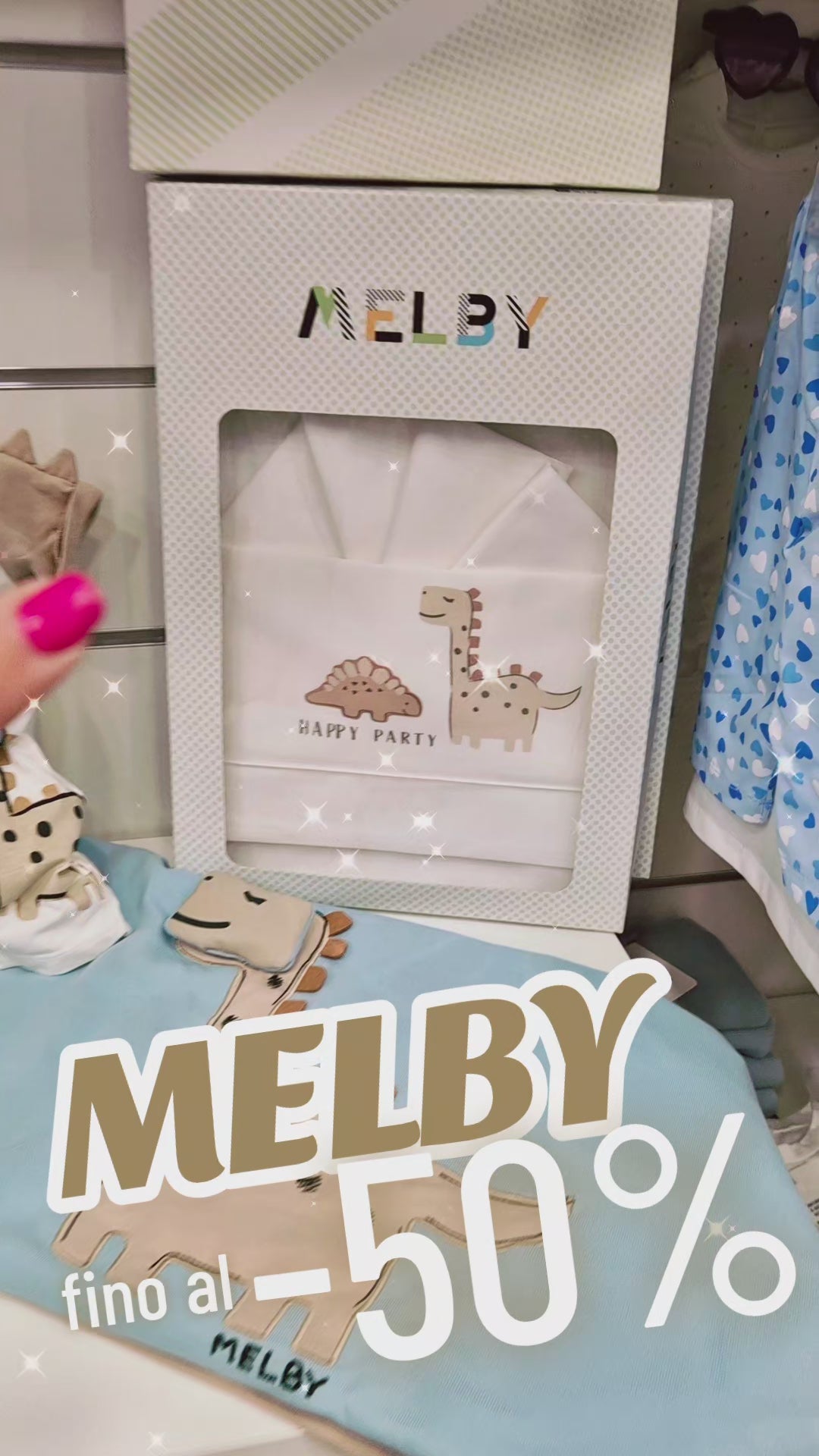 Pagliaccetto in jersey a tema dinosauri per neonato MELBY