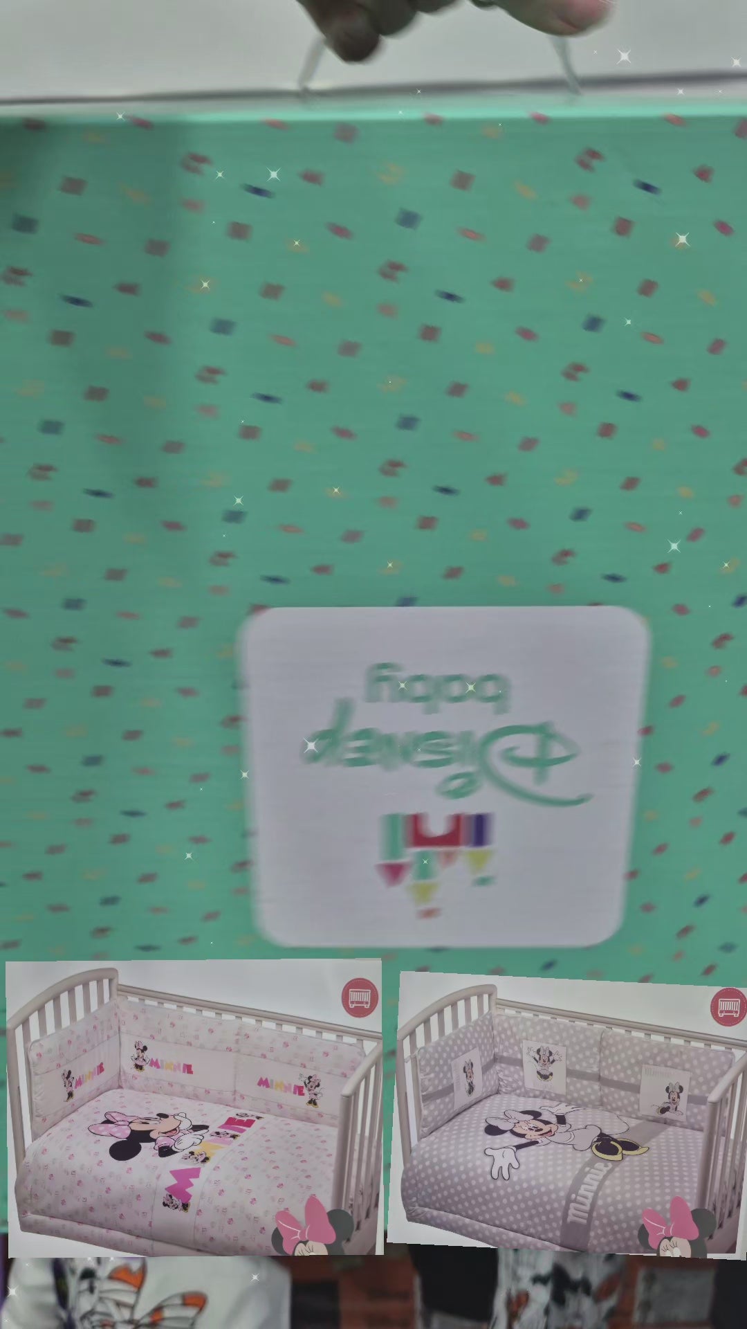 SET 2 PEZZI LETTINO MINNIE