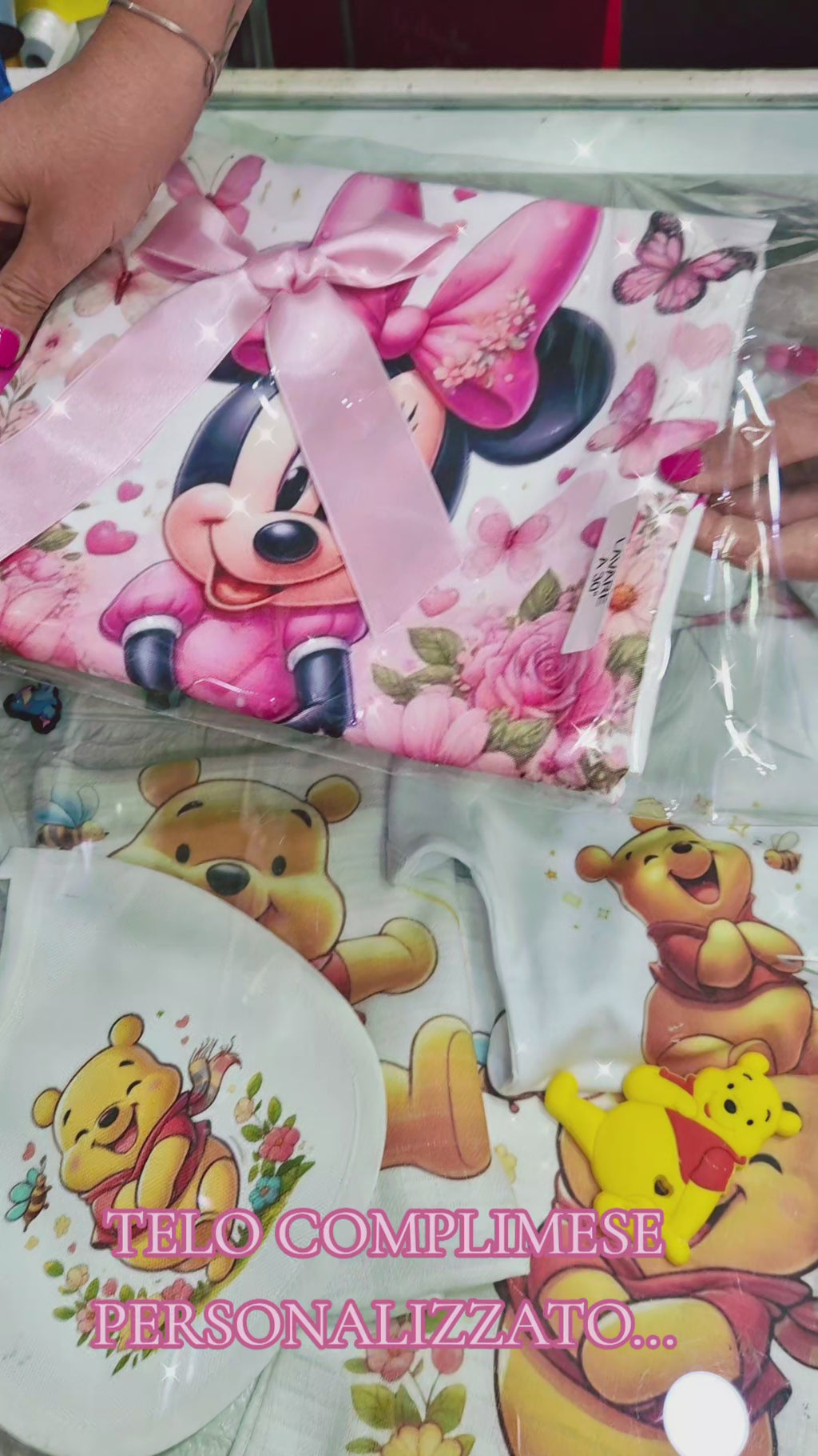 TELO COMPLIMESE NEONATA -MINNIE