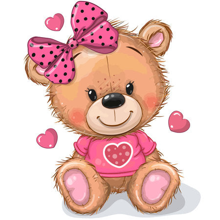 Cuscino personalizzato TEDDY rosa e azzurro