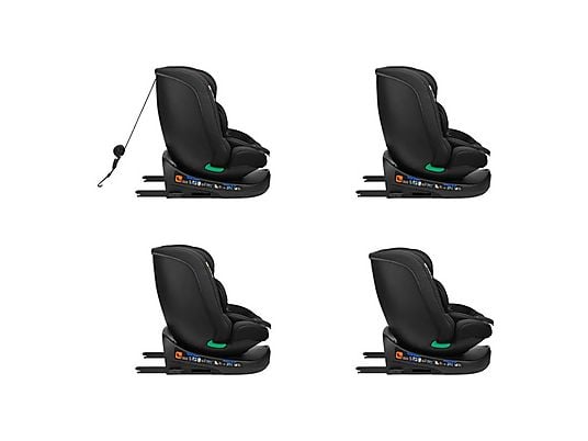Seggiolino Auto i-ROUND Black i-Size 40-150 cm Girevole