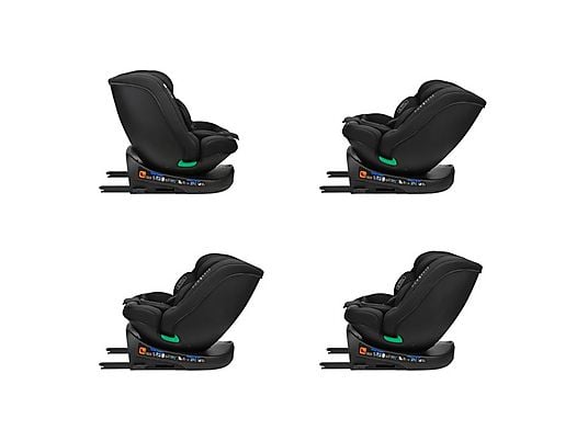 Seggiolino Auto i-ROUND Black i-Size 40-150 cm Girevole