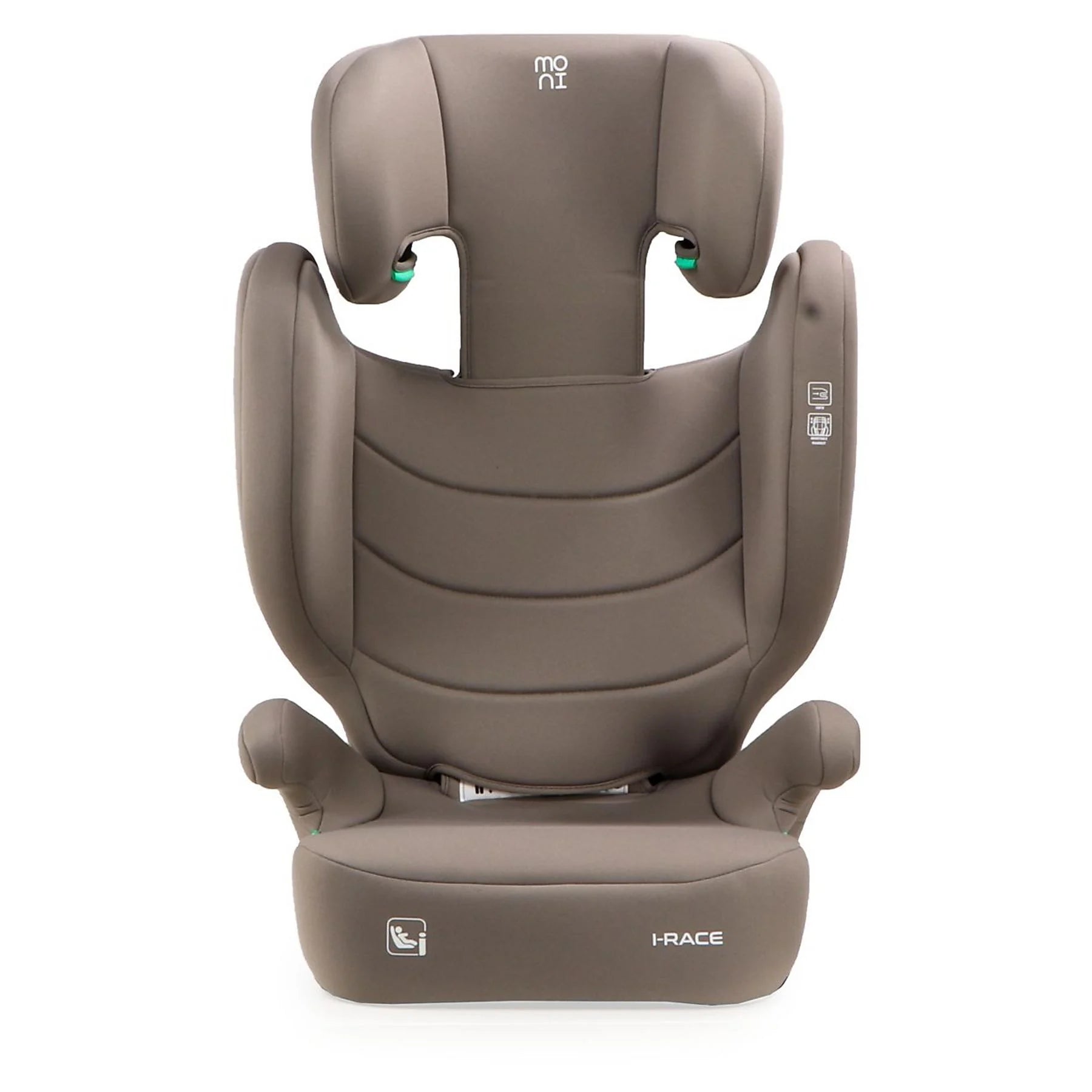 Seggiolino auto per bambini MONI i-Race i-Size 100-150 cm nero o beige