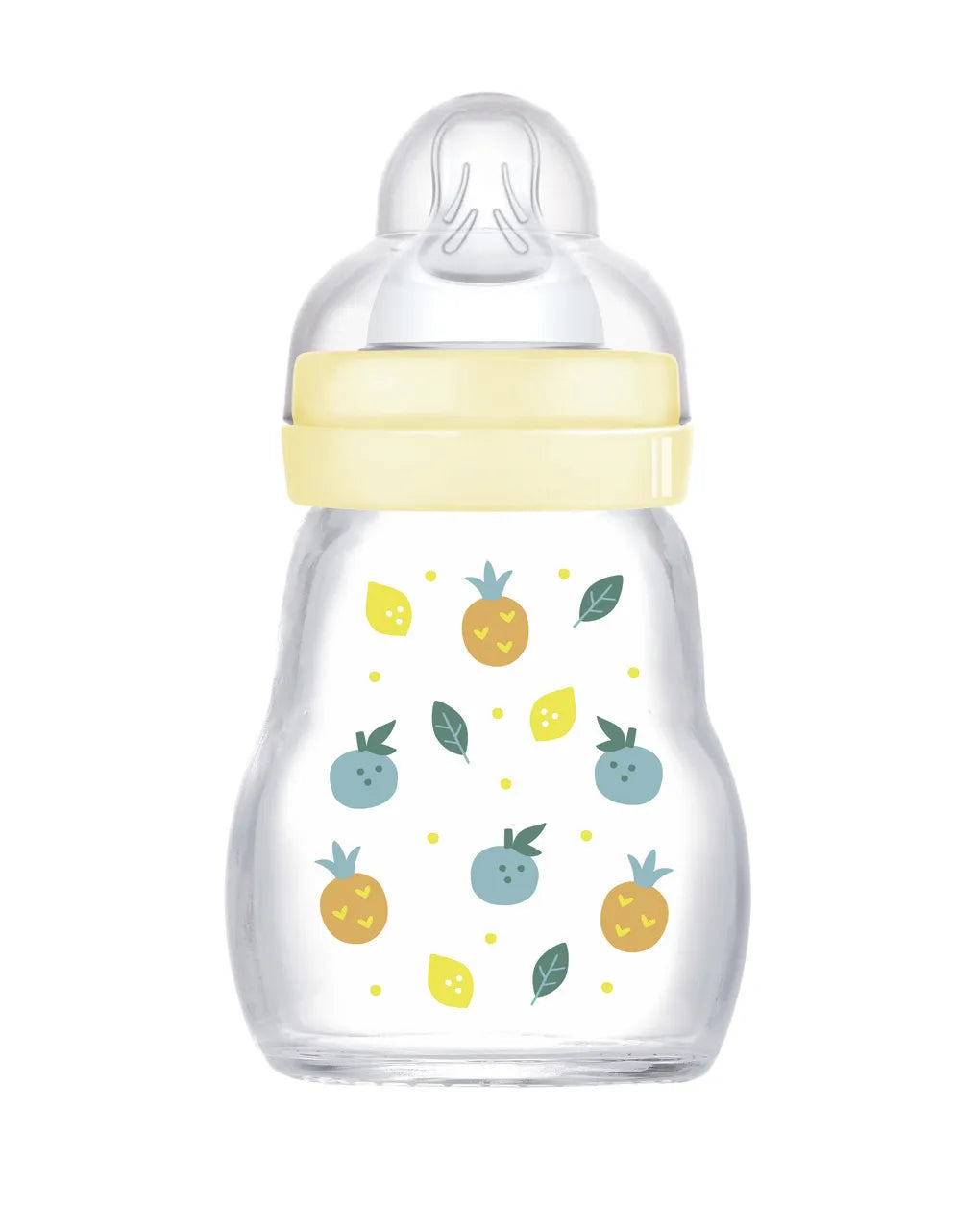 Mam biberon feel good 170 ml, biberon vetro pregiato resistente alle alte temperature, neutro