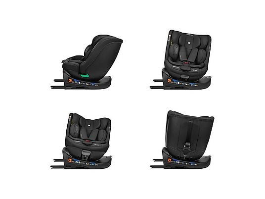 Seggiolino Auto i-ROUND Black i-Size 40-150 cm Girevole