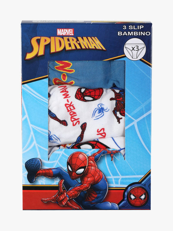 Marvel Spider-Man Set di 3 slip da bambino con stampe