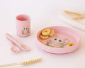 Set pappa in silicone per neonati con ventosa vari colori