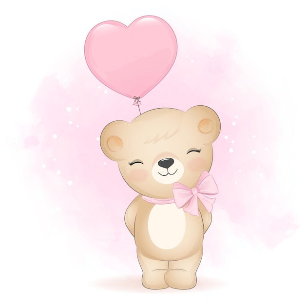 Cuscino personalizzato TEDDY rosa e azzurro