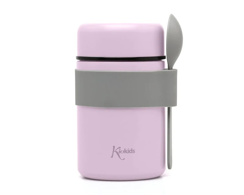 Thermos acciaio 500 ml con cucchiaio vari colori
