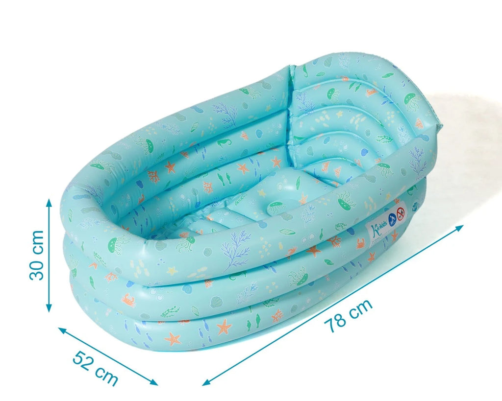Vaschetta bagnetto gonfiabile azzurra kiokids