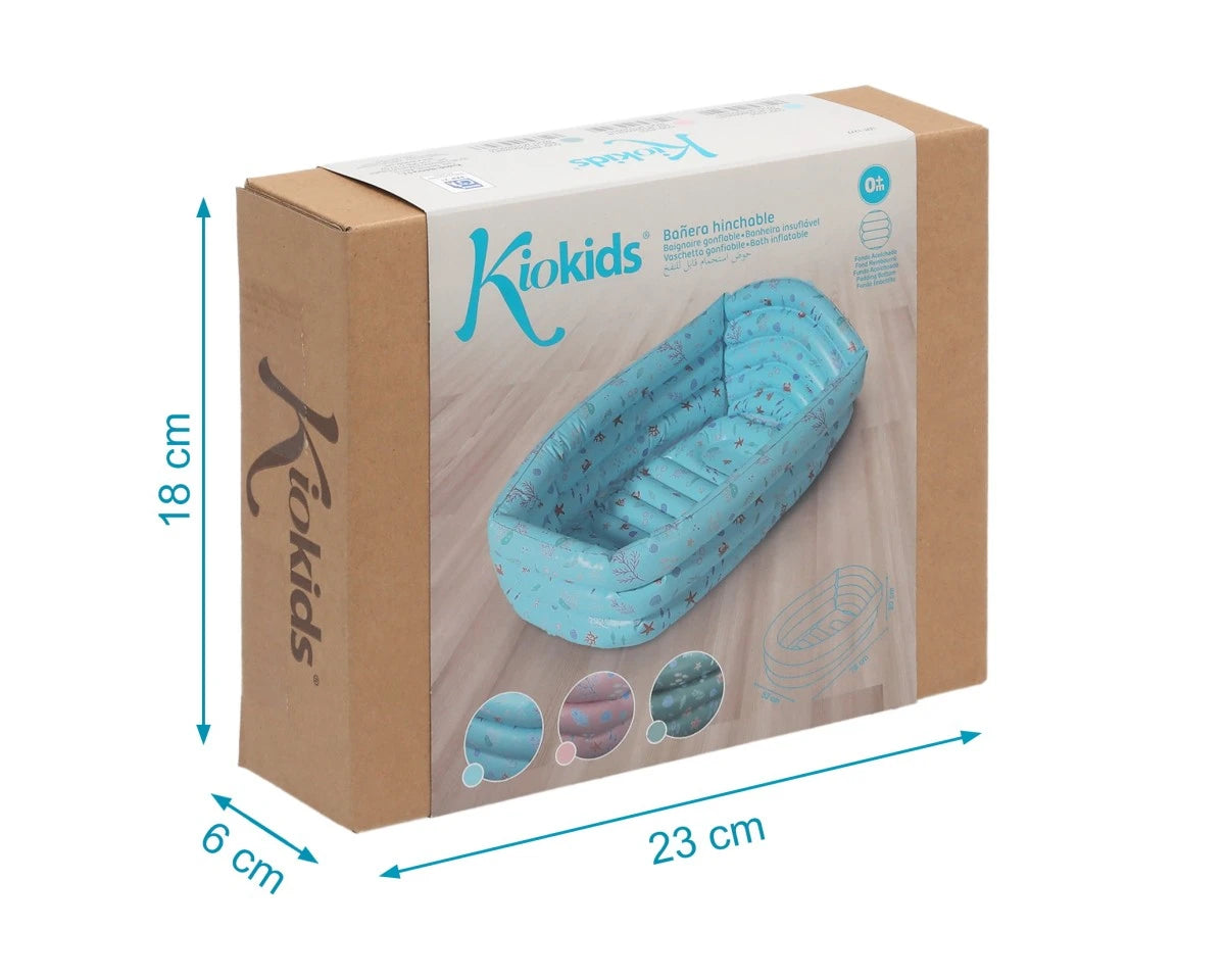 Vaschetta bagnetto gonfiabile azzurra kiokids